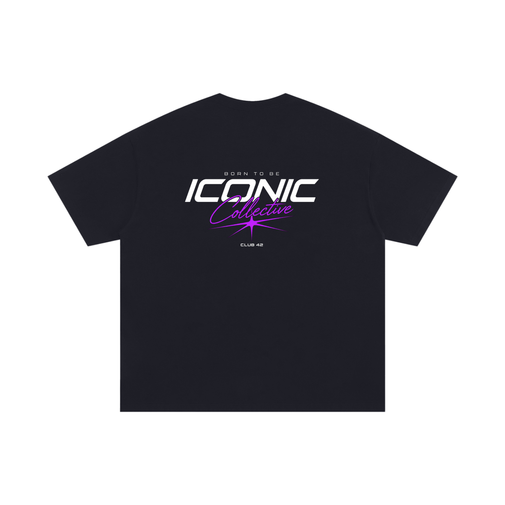 “Born to be iconic” Oversized Essential T-Shirt