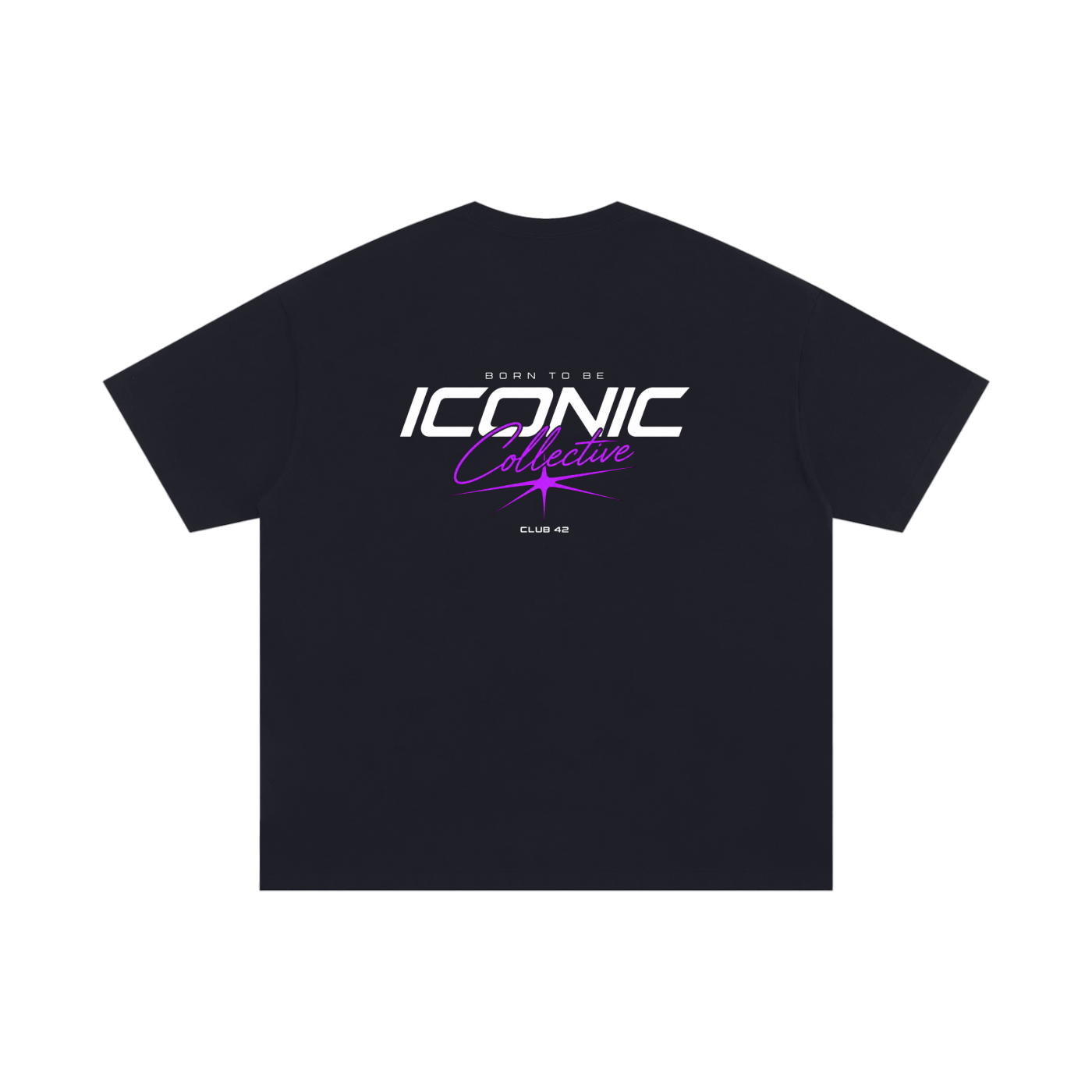 “Born to be iconic” Oversized Essential T-Shirt