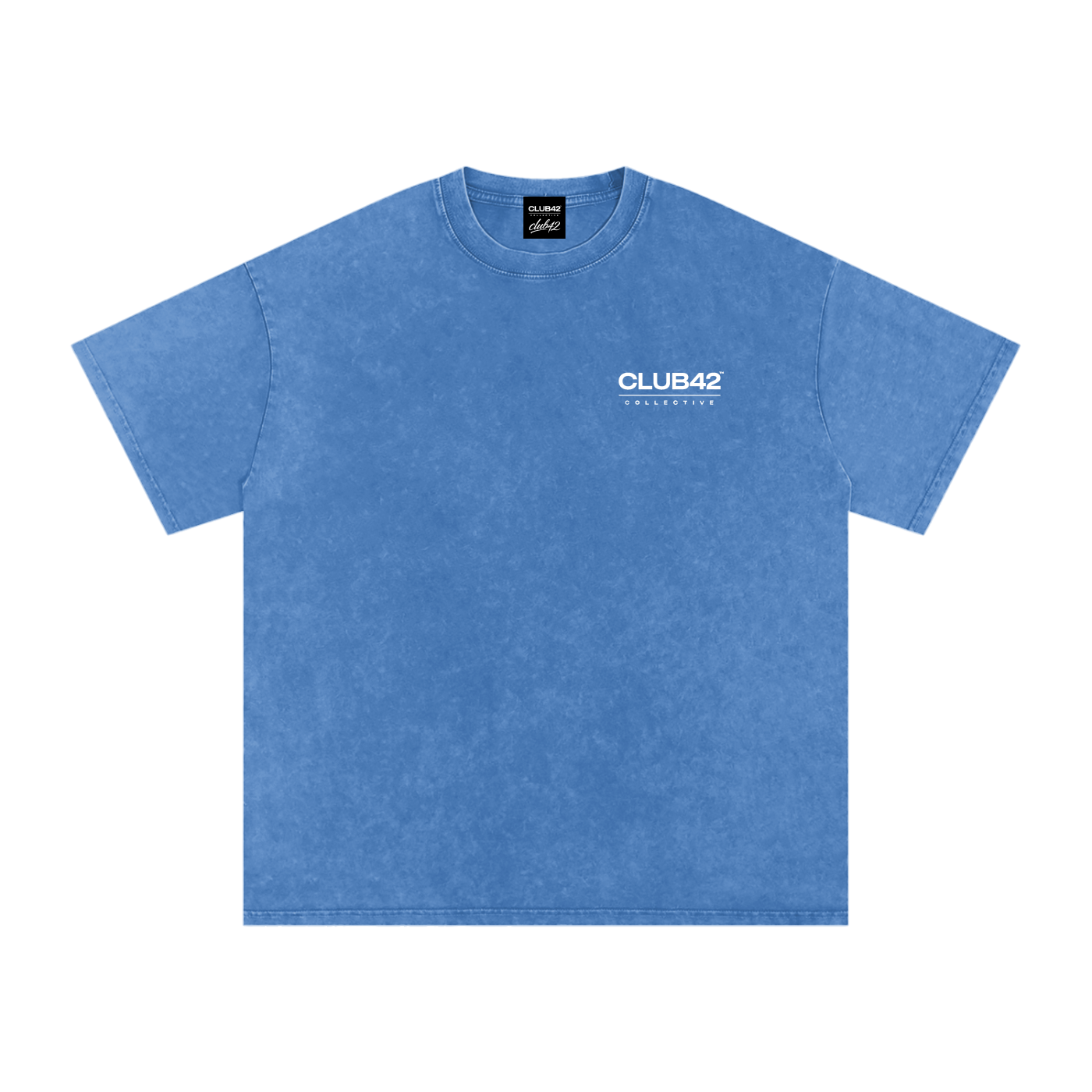 CLUB42 Snow Washed Oversized Cotton T-Shirt
