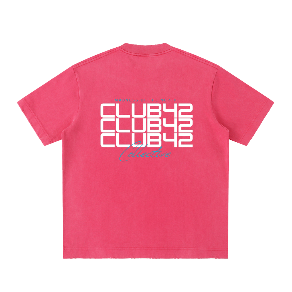 CLUB42 Heavyweight Vintage Distressed T-Shirt