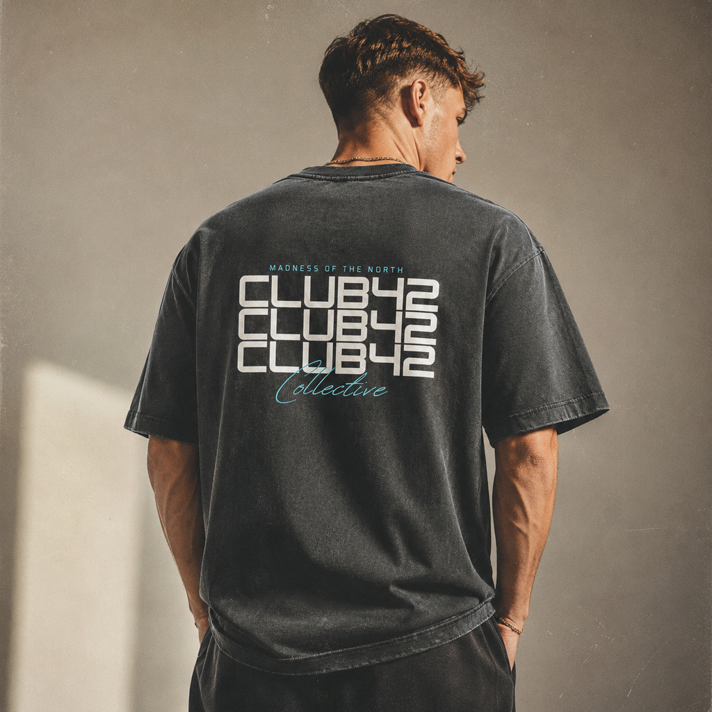 CLUB42 Heavyweight Vintage Distressed T-Shirt
