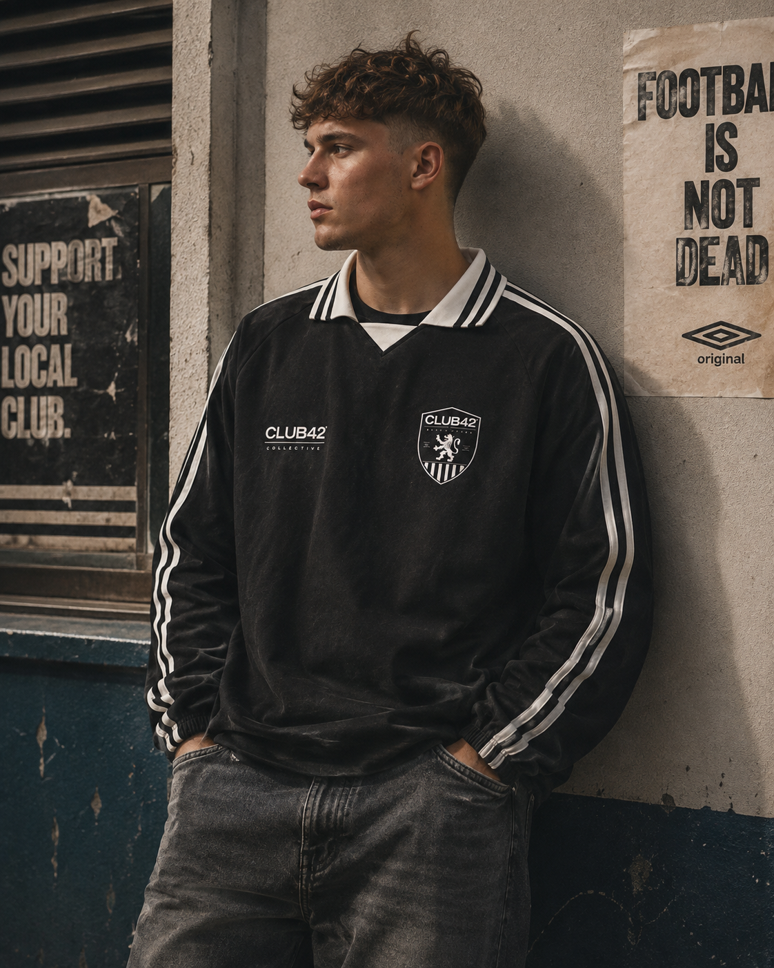 Fútbol CLUB42 Collared Sweatshirt
