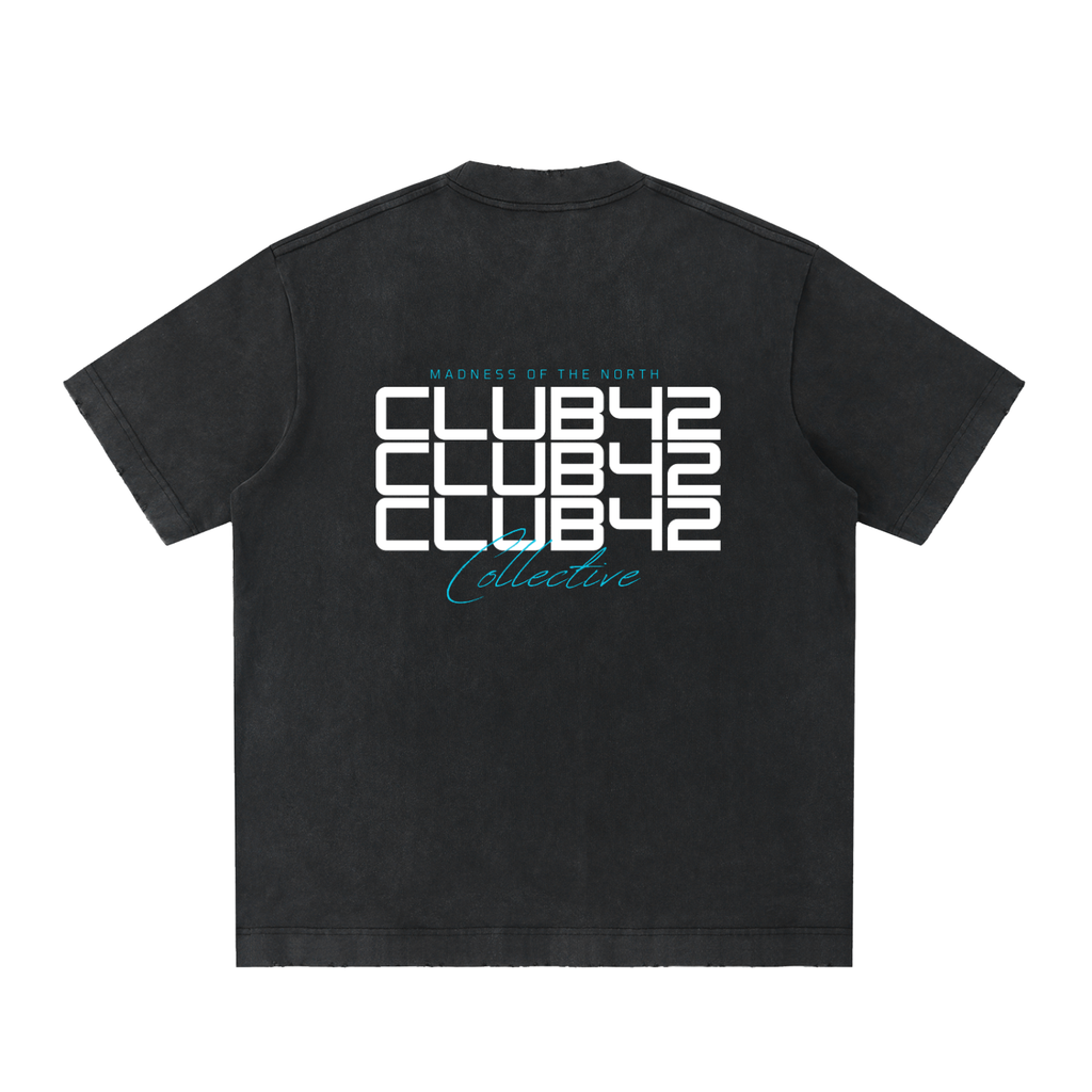 CLUB42 Heavyweight Vintage Distressed T-Shirt