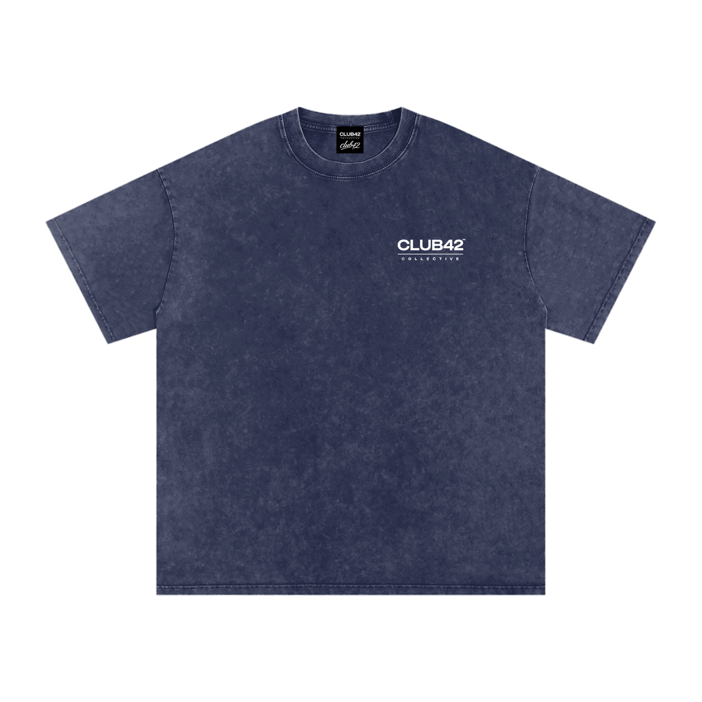 CLUB42 Snow Washed Oversized Cotton T-Shirt
