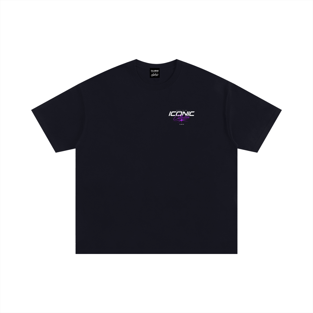 “Born to be iconic” Oversized Essential T-Shirt