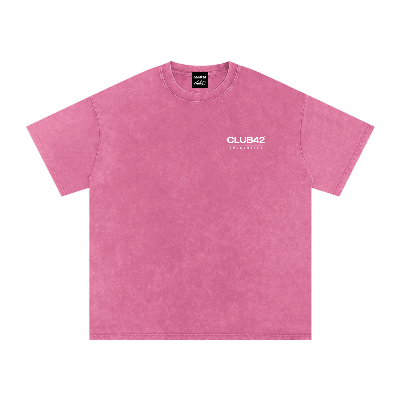 CLUB42 Snow Washed Oversized Cotton T-Shirt